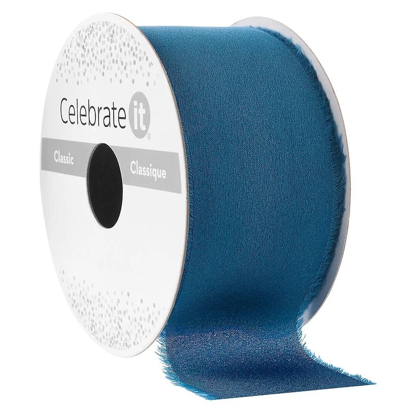 1.5" x 3yd. Satin Blue Ribbon by Celebrate It™ Classic