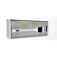 Stupell Industries Rustic Gray Oar Row Boating Canvas Wall Accent