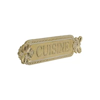 10.5" x 3" Gold Cuisine Wall Décor by Ashland®