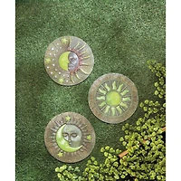 10.5" Sun & Moon Glowing Stepping Stone