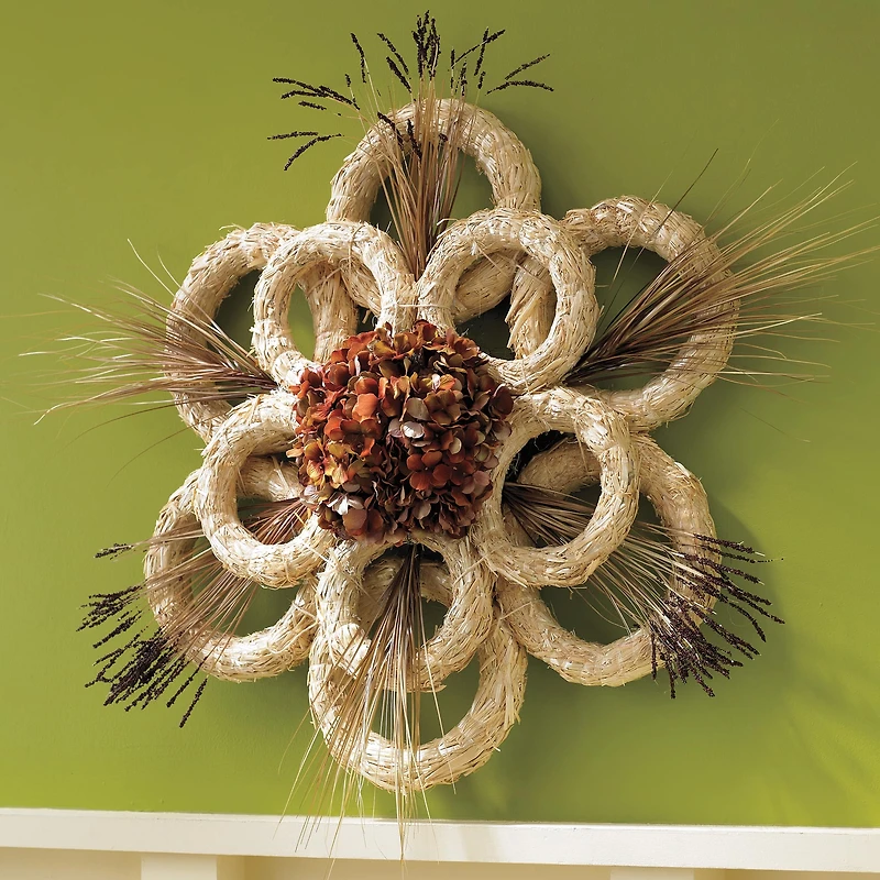 Decorative Straw Wreath by Ashland