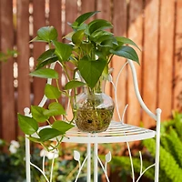 Glitzhome® 3-Tiered Metal Corner Shelf Planter Stand