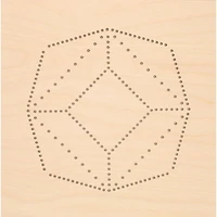 Leisure Arts® Intermediate Cube Wood Stitched String Art Panel Kit