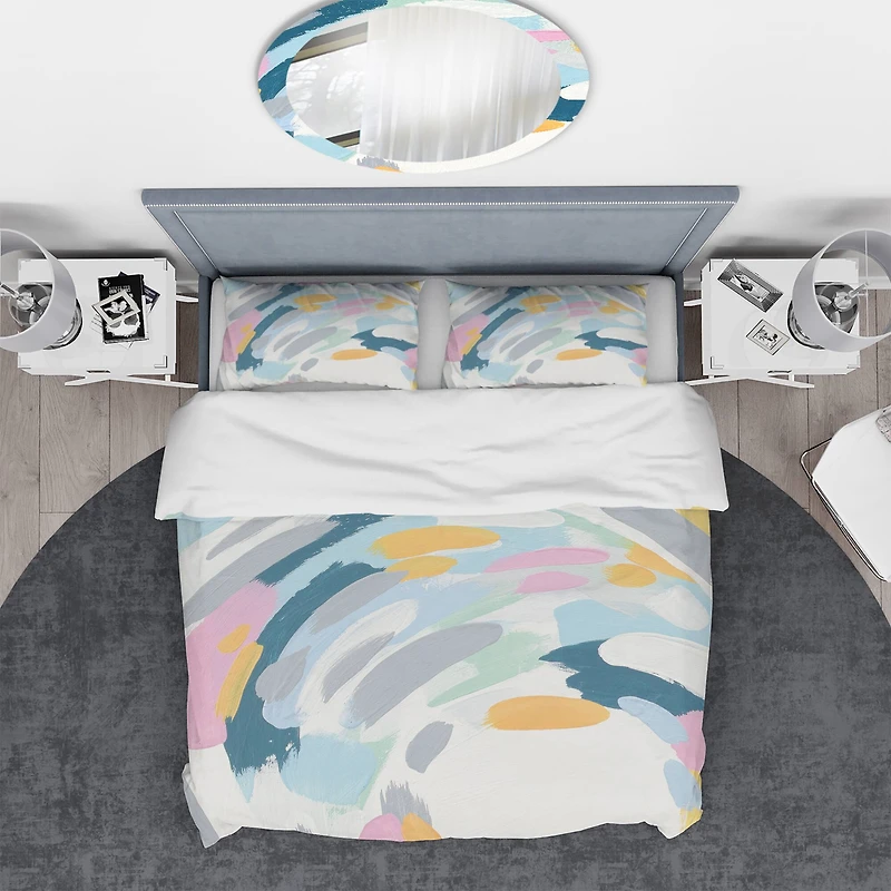 Designart 'Geometric Vortex II' Geometric Bedding Set
