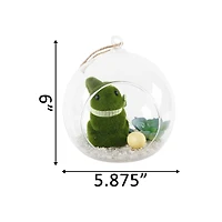 Flora Bunda® 6" Easter Bunny Glass Terrarium