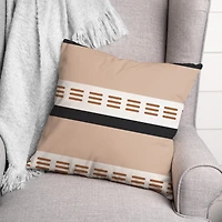 Stroke Lines Fall Throw Pillow