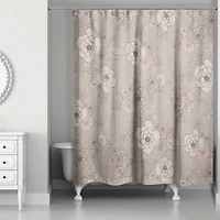 Intricate Floral Shower Curtain