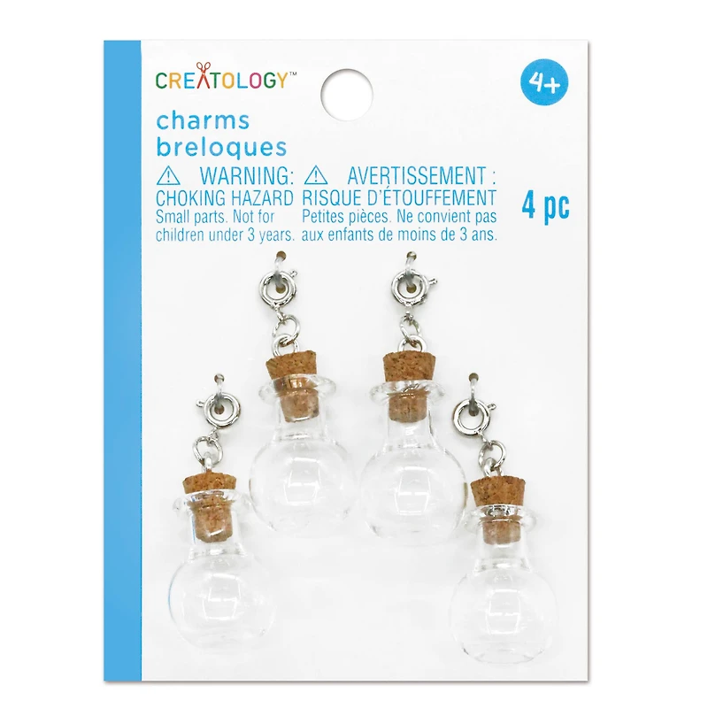 Clear Potion Bottle Charms, 4ct. by Creatology™