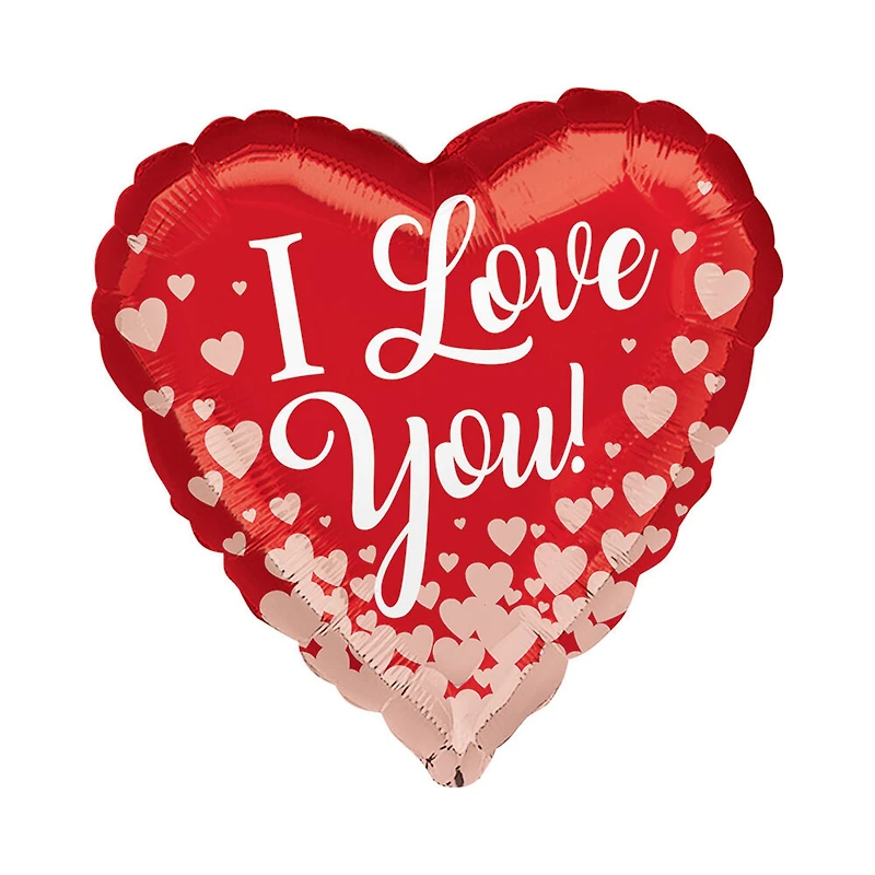 17" Rose Gold Hearts Foil Balloon