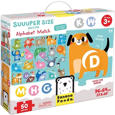 Banana Panda Suuuper Size Puzzle Alphabet Match