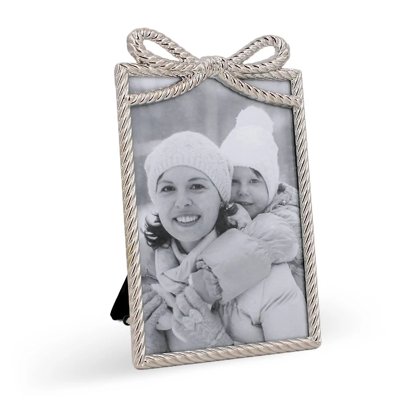 4" x 6" Rope with Bow Metal Frame by Studio Décor