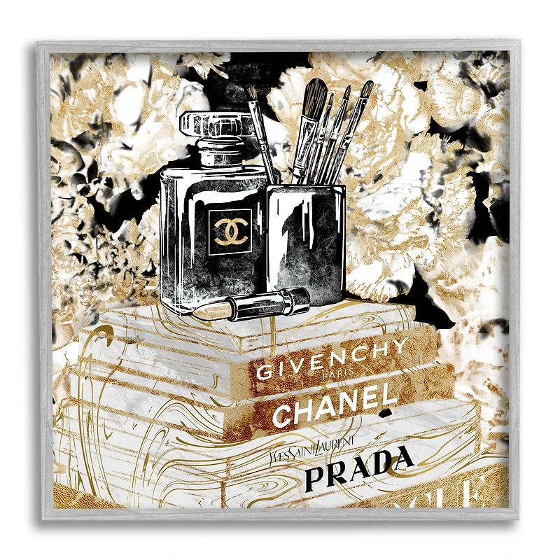 Stupell Industries Glam Designer Accessories Women's Fashion Book Detail Wall Art