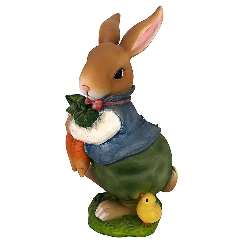 Design Toscano 12" Bunny Hop Lane Father Rabbit Statue