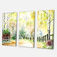 Designart - Autumn Countryside Landscape In The Afternoon