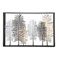 45" Black Iron Modern Wall Décor