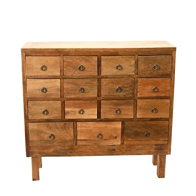 Hello Honey® 2.6ft. Vintage Reclaimed Wood Apothecary Chest