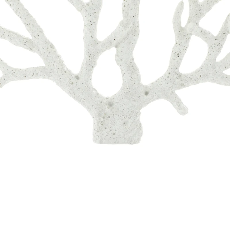 16" White Coastal Coral Sculpture