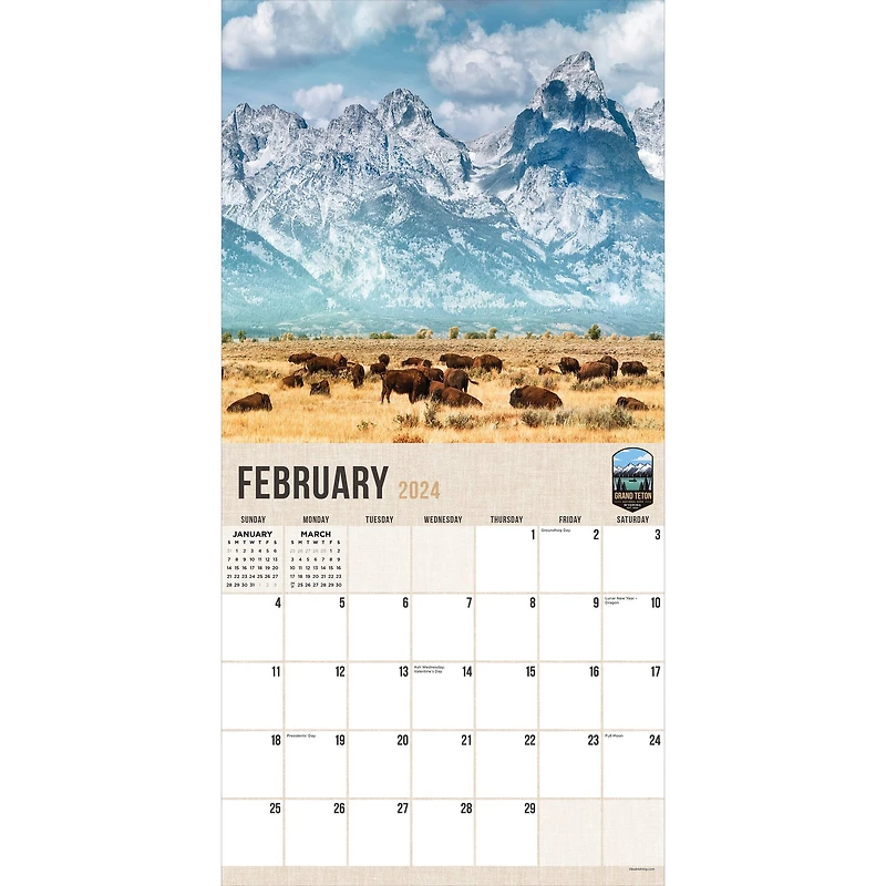 TF Publishing 2024 National Parks Wall Calendar
