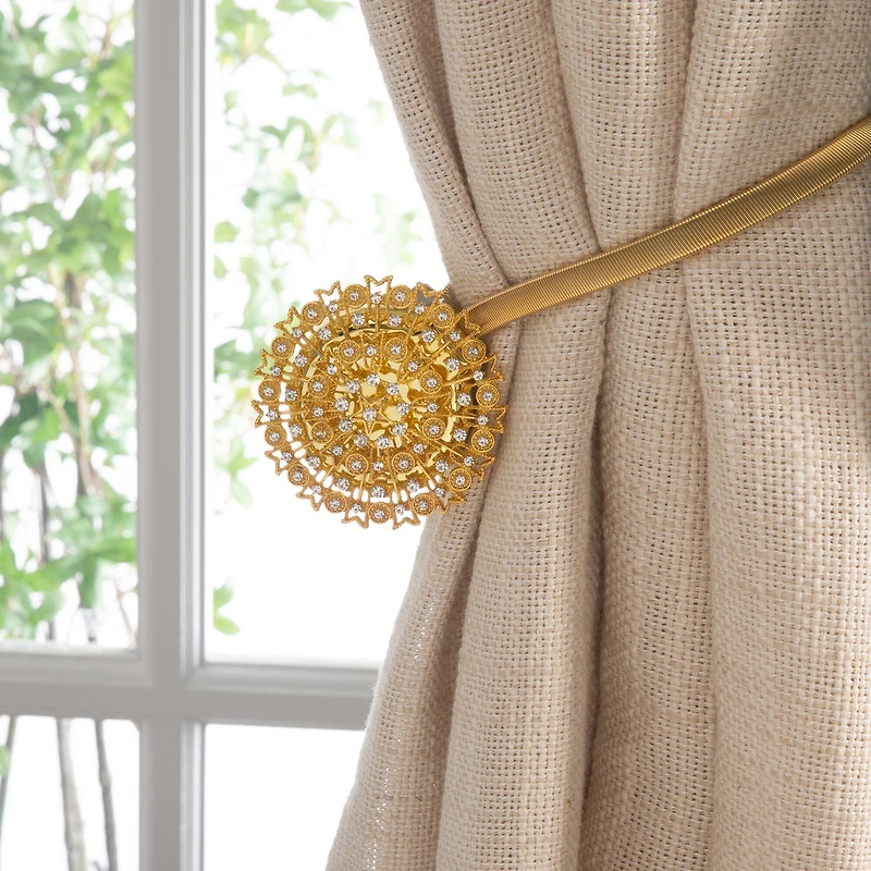 Simplify Gold Magnetic Curtain Tie Back