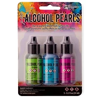6 Packs: 3 ct. (18 total) Ranger Tim Holtz® Alcohol Ink Pearl Kit 2