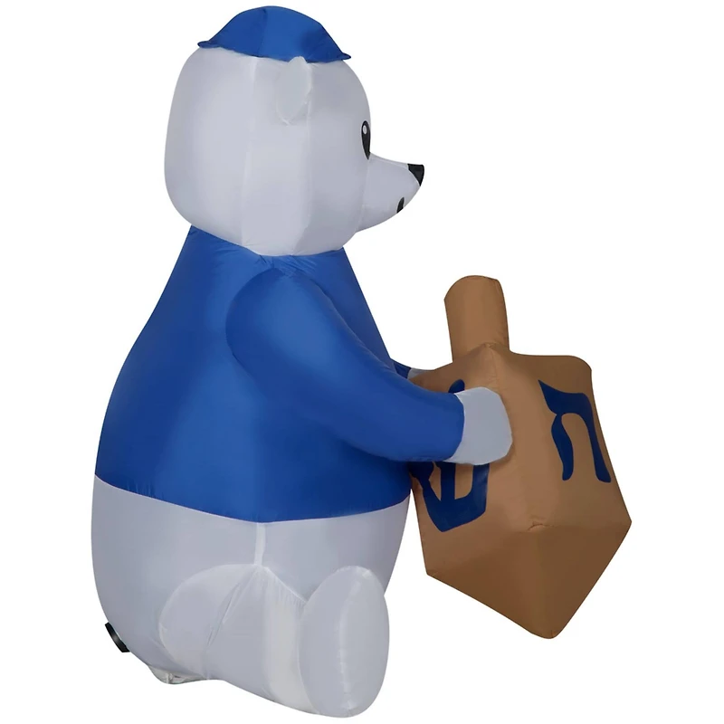 3ft. Airblown® Inflatable Hanukkah Dreidel Bear