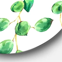 Designart - Tropical Green Leaves Patern