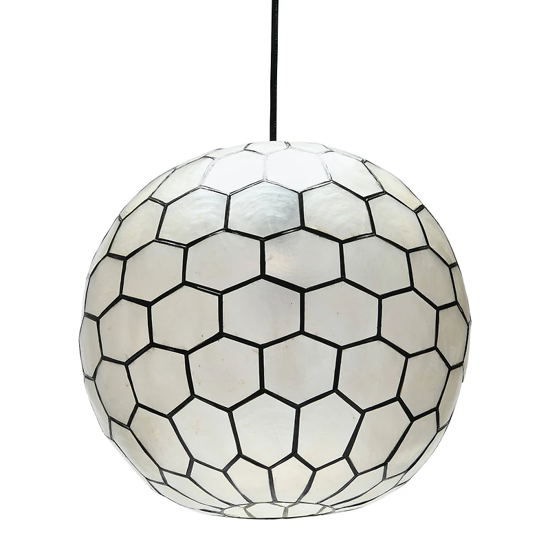 Hello Honey® Capiz Honeycomb Ceiling Light