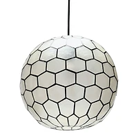 Hello Honey® Capiz Honeycomb Ceiling Light