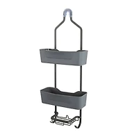 Bath Bliss Gray Aluminum Shower Caddy