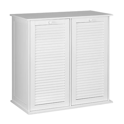 Household Essentials Tilt-out Cabinet Laundry Sorter with Shutter Front