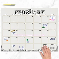 2026 Floral Large Desk Pad Monthly Blotter Calendar