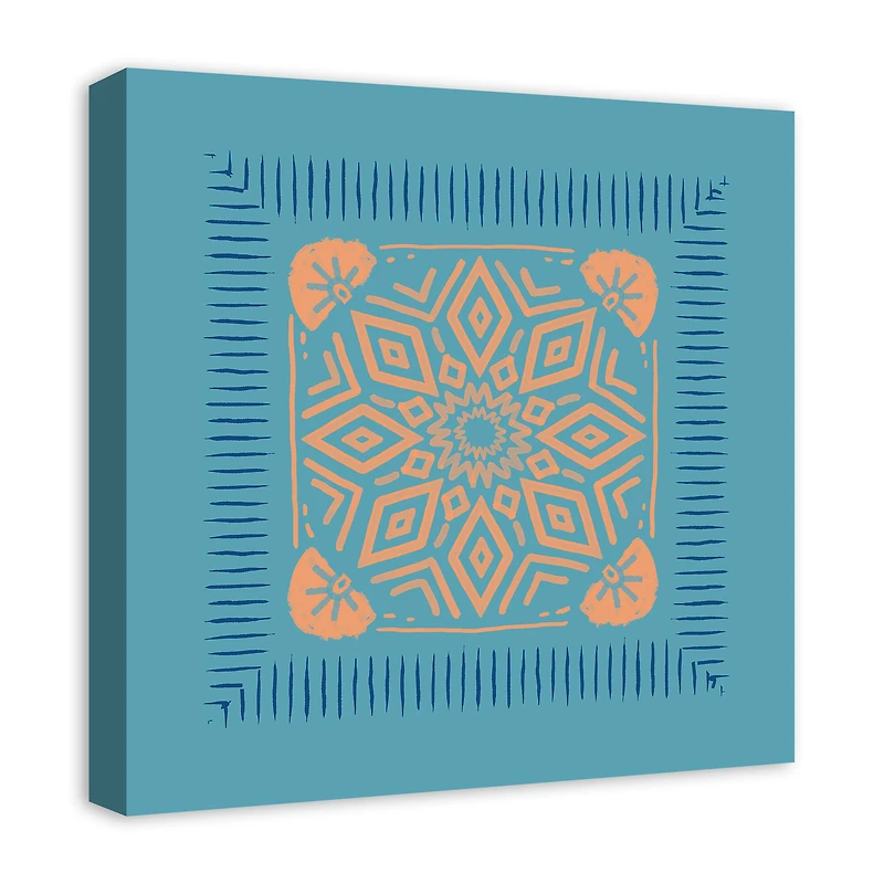 Bright Boho Bandana 20" x 20" Canvas Wall Art
