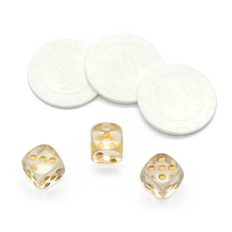 Assorted Poker Chips & Dice Set, 1pc. by Fab Finds