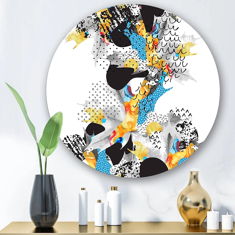 Designart - Minimal Fluid Shapes In Bauhaus Memphis Style