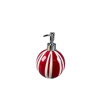 20.2oz. Red & White Ceramic Soap Dispenser by Ashland®