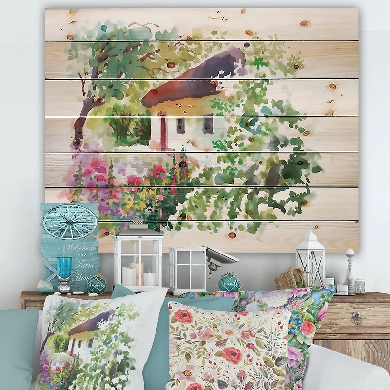 Designart - Rural Village On A Green Summer Day