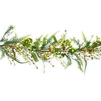 5ft. Berry & Crabapple Fern Foliage Spring Garland