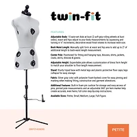 Dritz® Twin-Fit Petite Dress Form with Adjustable Tri-Pod Stand