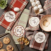 DII® Plaid Thanksgiving Cozy Picnic Dishtowel Set