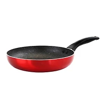 Oster Merrion 9.5" Red Aluminum Frying Pan With Bakelite Handle
