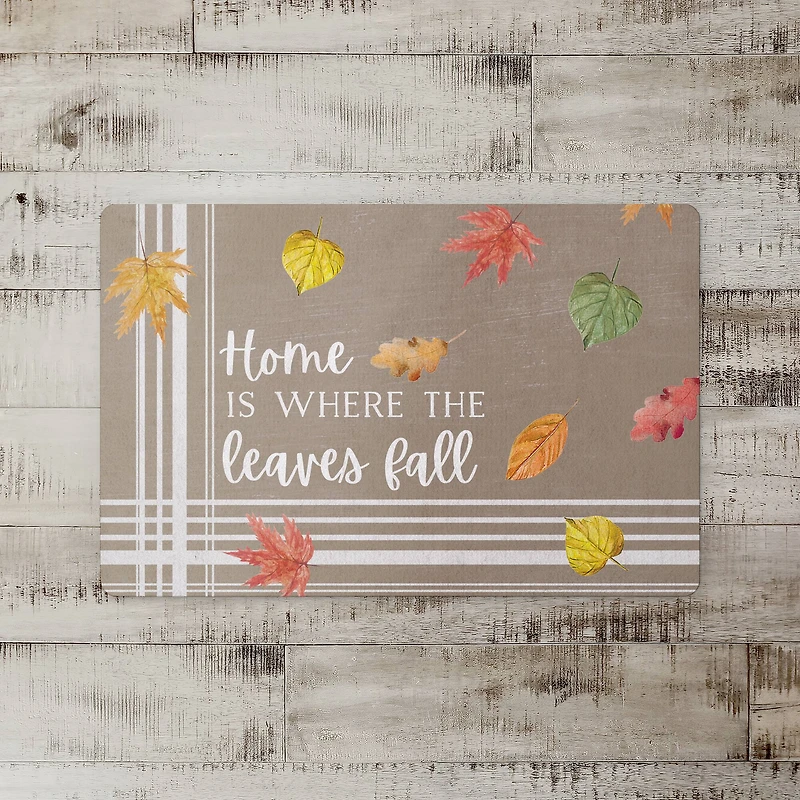 Home is Where the Leaves Fall Floor Mat