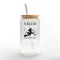 Salem Coffee Shop 16oz. Glass Can Cup