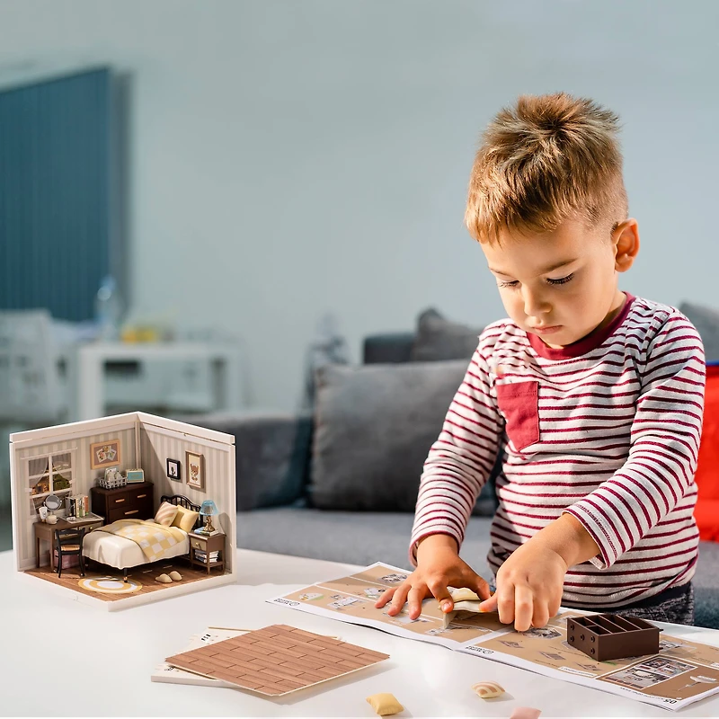 Rolife® Super Creator Sweet Dream Bedroom DIY Miniature Kit