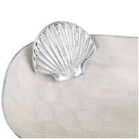 White Sea Life Metal Decorative Bowl Set