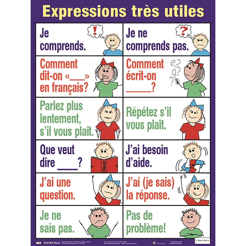Poster Pals® French Essential Classroom Posters