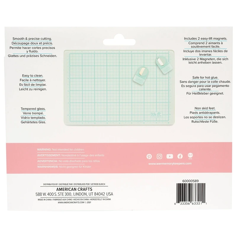 We R Memory Keepers® Magnetic Glass Mats, 3ct.