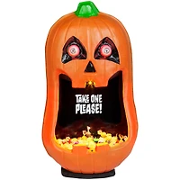 Whimsy Jack 'O Lantern Door Accessory Candy Bowl
