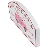 18" Hugs and Kisses Valentine's Day Wall Sign