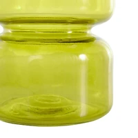 Green Modern Round Glass Vase Set