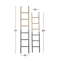 Brown Metal Industrial Ladder Set